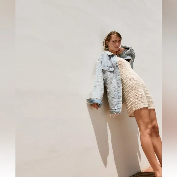 ✨SALE✨ ZARA OVERSIZED DENIM JACKET ✨SALE✨ - Picture 6 of 14